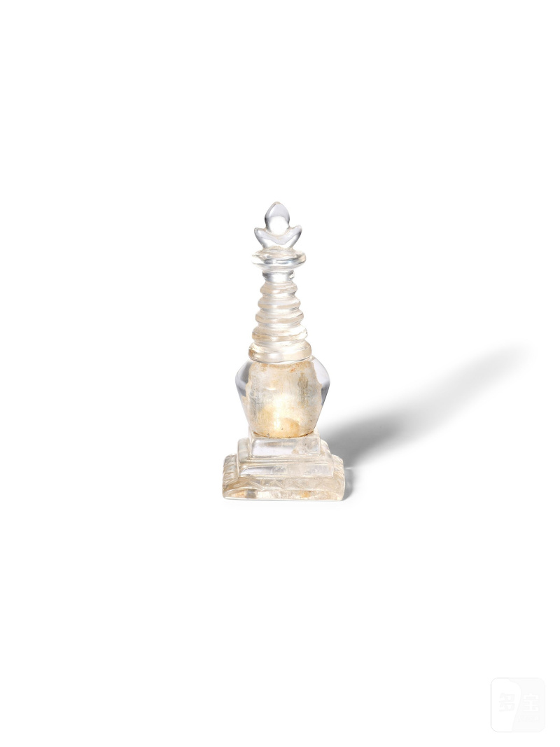 遼或較晚　水晶佛塔 | A SMALL ROCK CRYSTAL STUPA - 图5